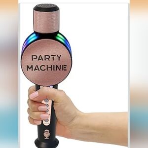 Singing Machine Wireless Bluetooth Karaoke Mic Rose Gold (EUC)